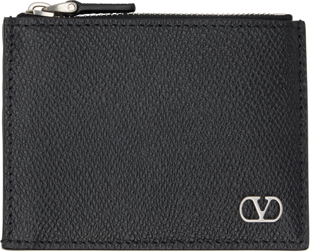 Valentino Garavani Black VLogo Signature Card Holder