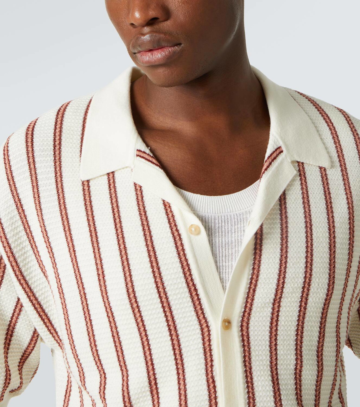 King & Tuckfield Striped wool shirt