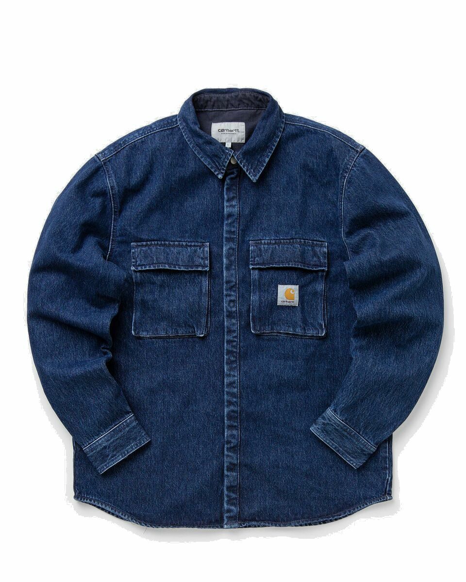 Photo: Carhartt Wip Monterey Shirt Jacket Blue - Mens - Longsleeves