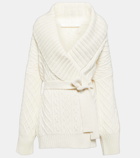 Chloé Belted wool and cashmere cardigan