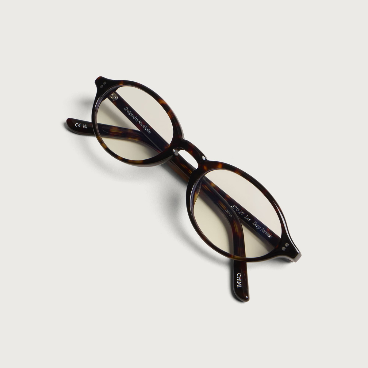 CHIMI Lex Optic Blue Block Glasses in Deep Tortoise/Clear Blue Block