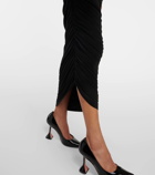 Norma Kamali Diana strapless jersey midi dress