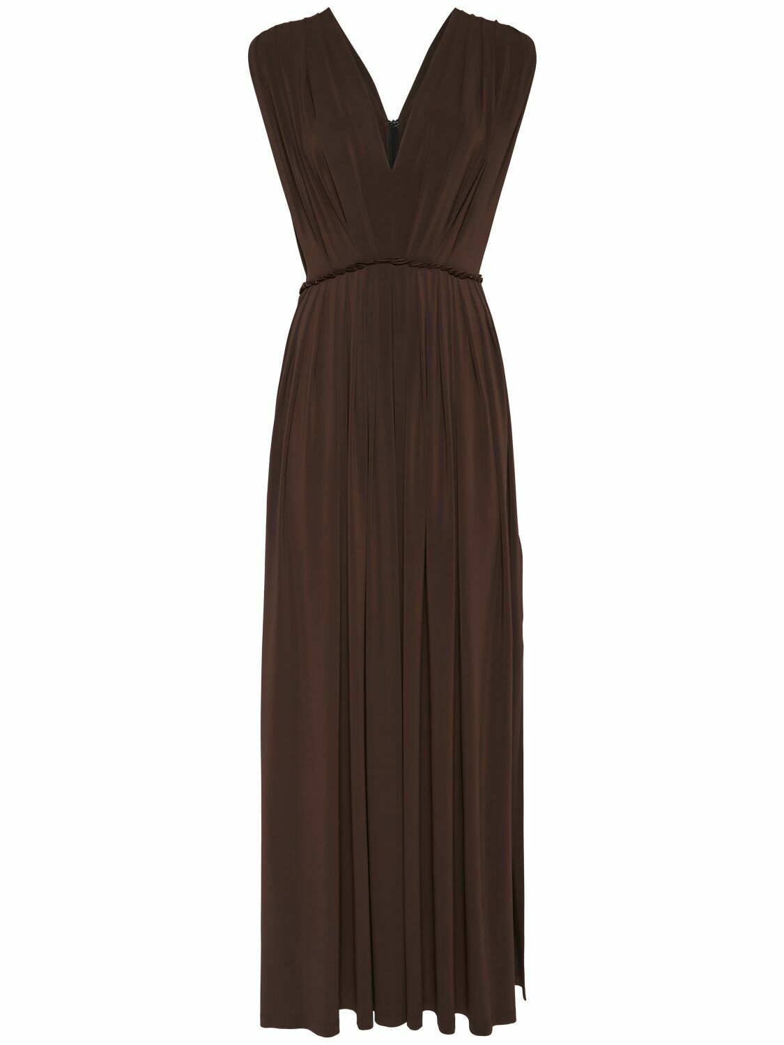 【Max Mara】WALTER LONG DRESS IN STRETCH JERSEY MAX MARA Walter Stretch Jersey Long Dress Max Mara