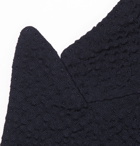Officine Generale - Navy Double-Breasted Stretch-Wool Seersucker Blazer - Men - Navy