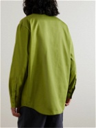 Raf Simons - Logo-Appliquéd Denim Shirt - Green