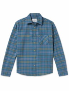 Portuguese Flannel - Checked Cotton-Flannel Shirt - Blue