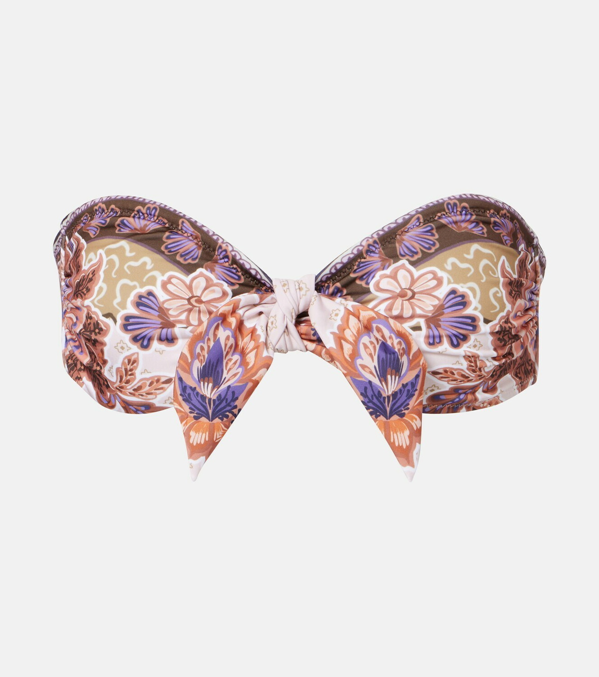 Alexandra Miro Savannah printed bandeau bikini top
