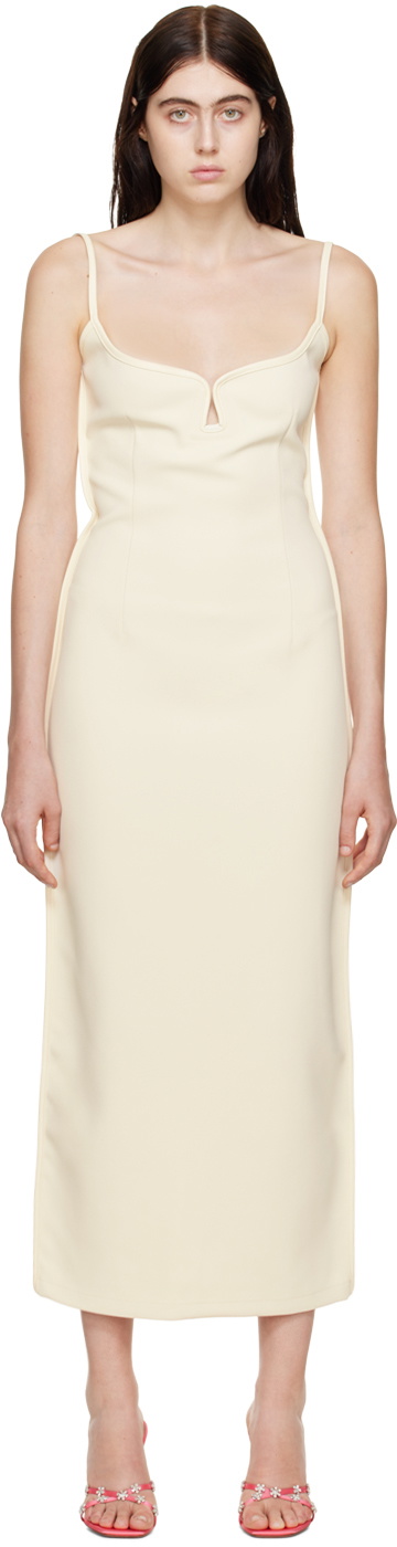 Photo: Paris Georgia SSENSE Exclusive Off-White Marlo Midi Dress