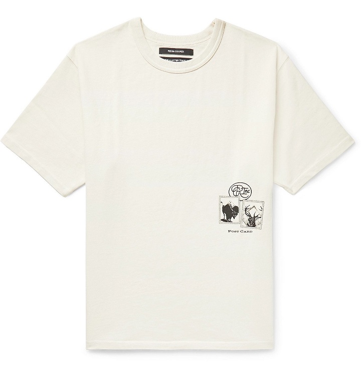 Photo: Reese Cooper® - Printed Cotton-Jersey T-Shirt - White