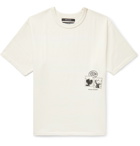 Reese Cooper® - Printed Cotton-Jersey T-Shirt - White