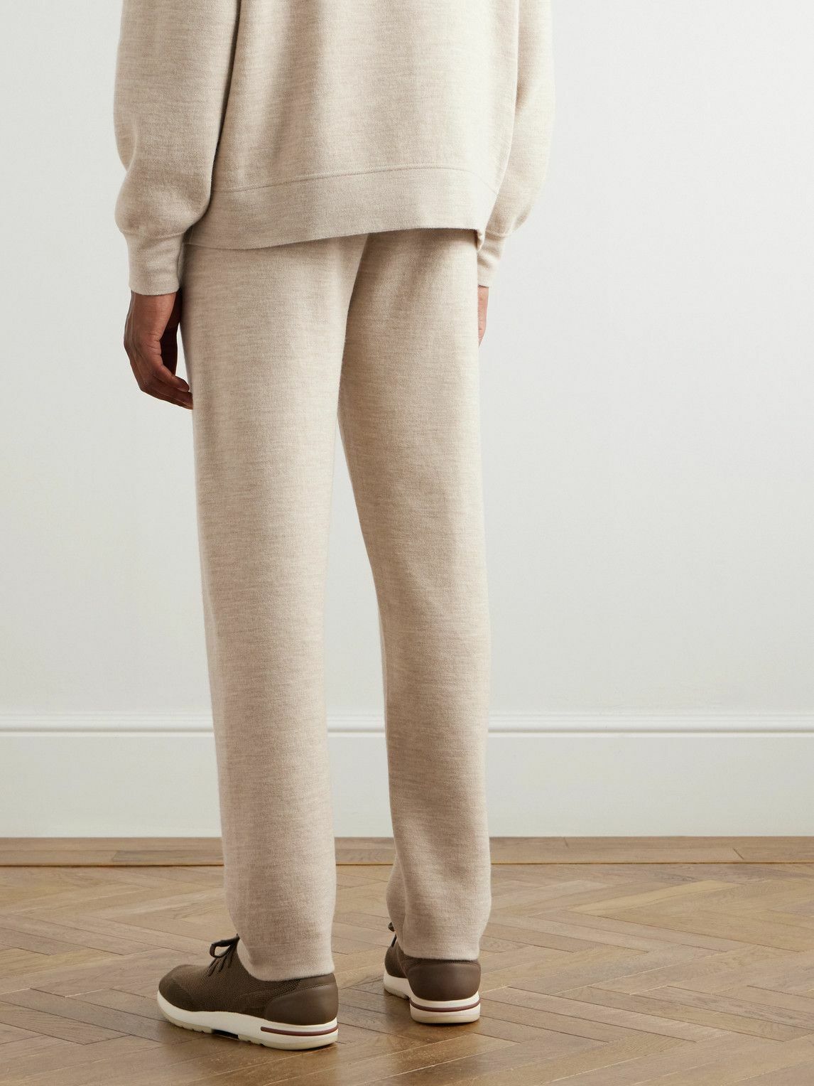 Loro Piana - Sassiglioni Straight-Leg Wool Sweatpants - Neutrals