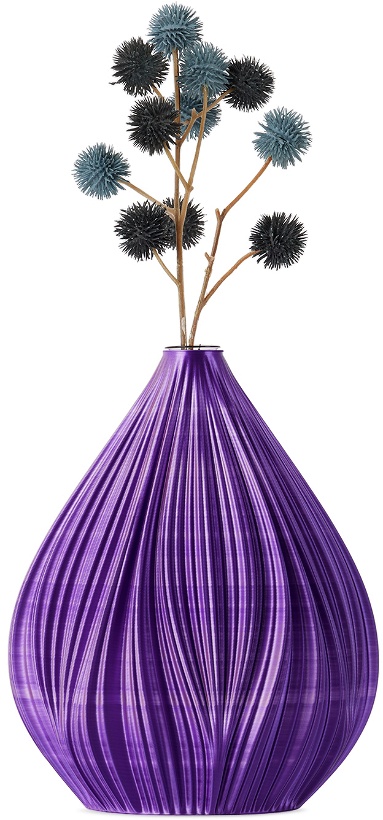 Photo: Sheyn SSENSE Exclusive Purple Fald Vase