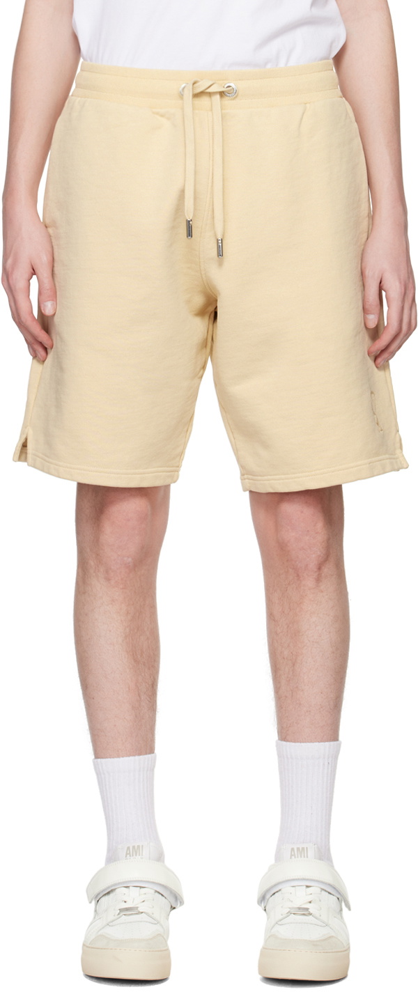 AMI Paris Beige Ami de Cœur Shorts AMI