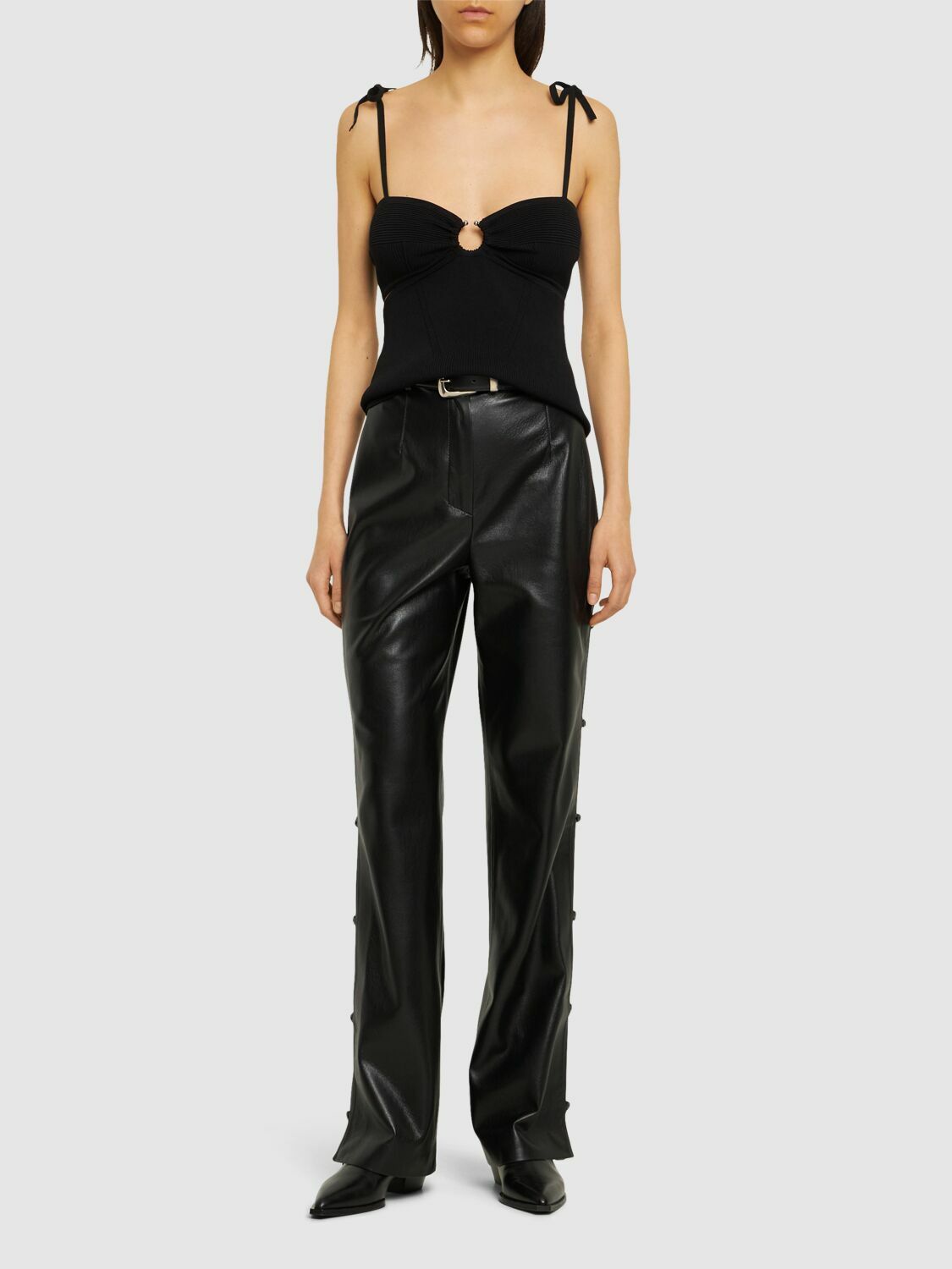 NANUSHKA - Felina Straight Faux Leather Pants