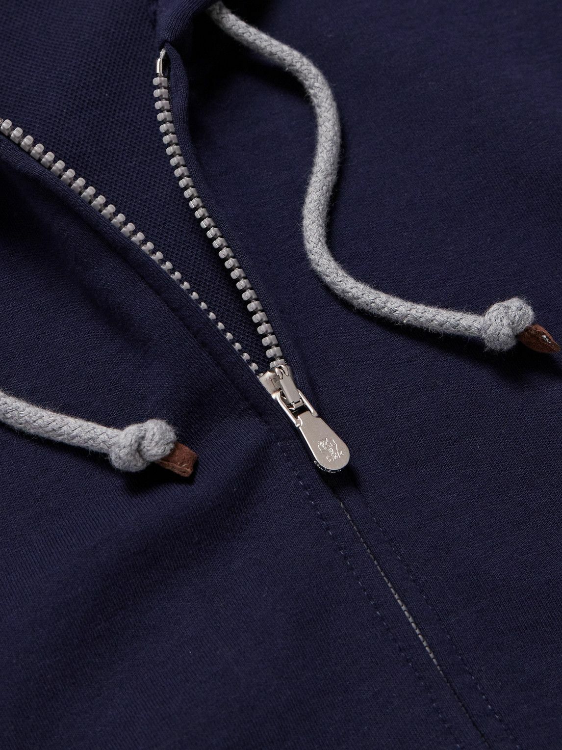 Brunello Cucinelli - Cotton-Blend Jersey Zip-Up Hoodie