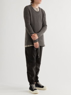Rick Owens - Ribbed Recycled Cashmere and Wool-Blend Sweater - Brown