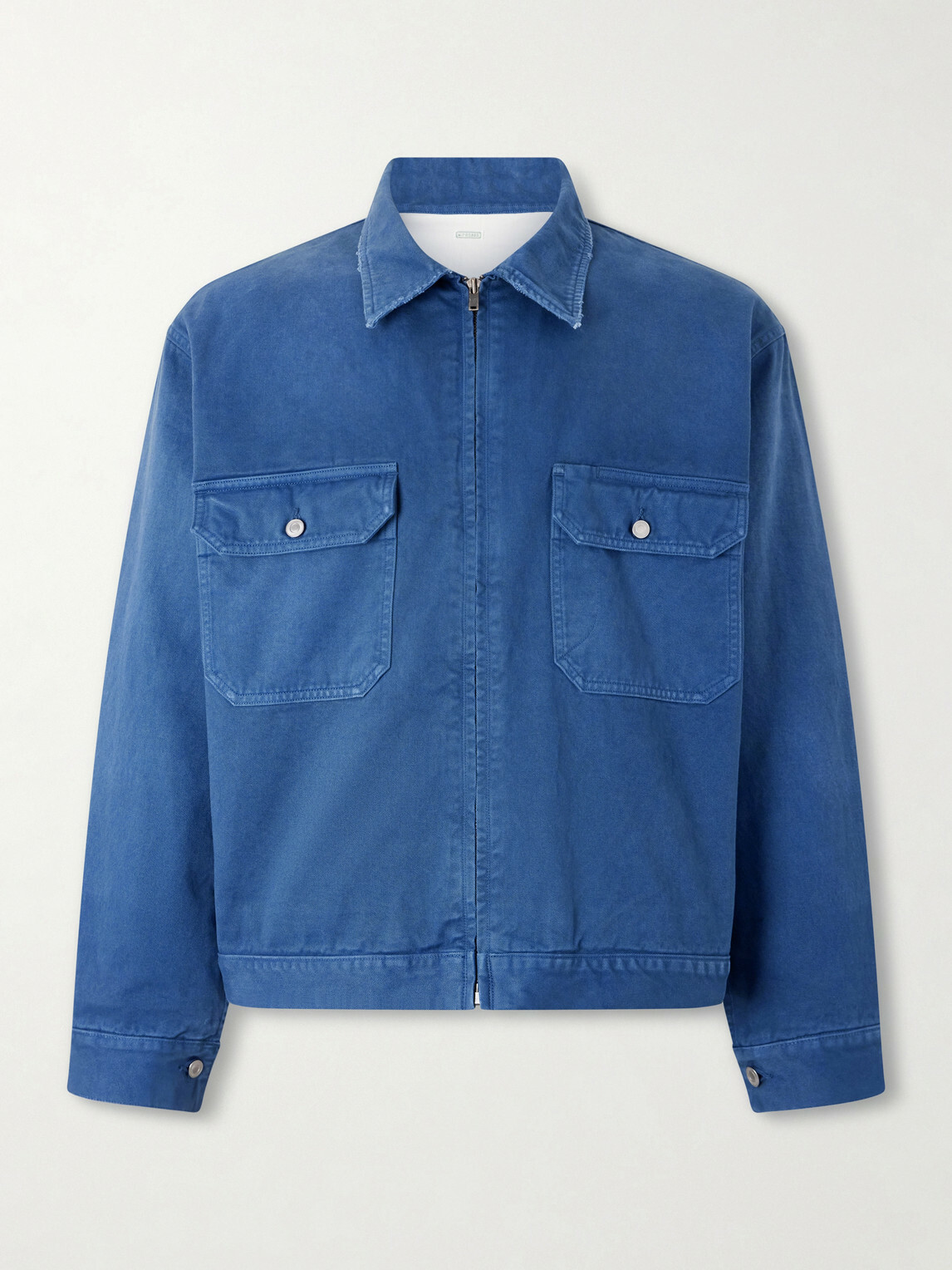 A.PRESSE - Cotton-Twill Jacket - Blue