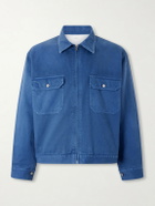 A.PRESSE - Cotton-Twill Jacket - Blue