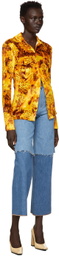 Kwaidan Editions Yellow Printed Velour Shirt
