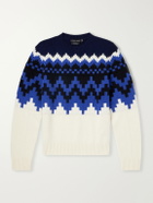 Canada Goose - Eri Intarsia-Knit Wool and Alpaca-Blend Sweater - Blue