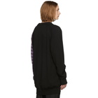 Raf Simons Black Contrasting Sleeve Cardigan