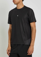 Represent 247 Hybrid Printed Stretch-jersey T-shirt Black