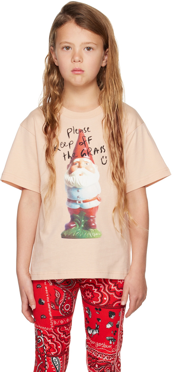 【新品】Maison Mangostan shirt 6y Maison Mangostan Kids Beige Gnome T-Shirt Maison Mangostan