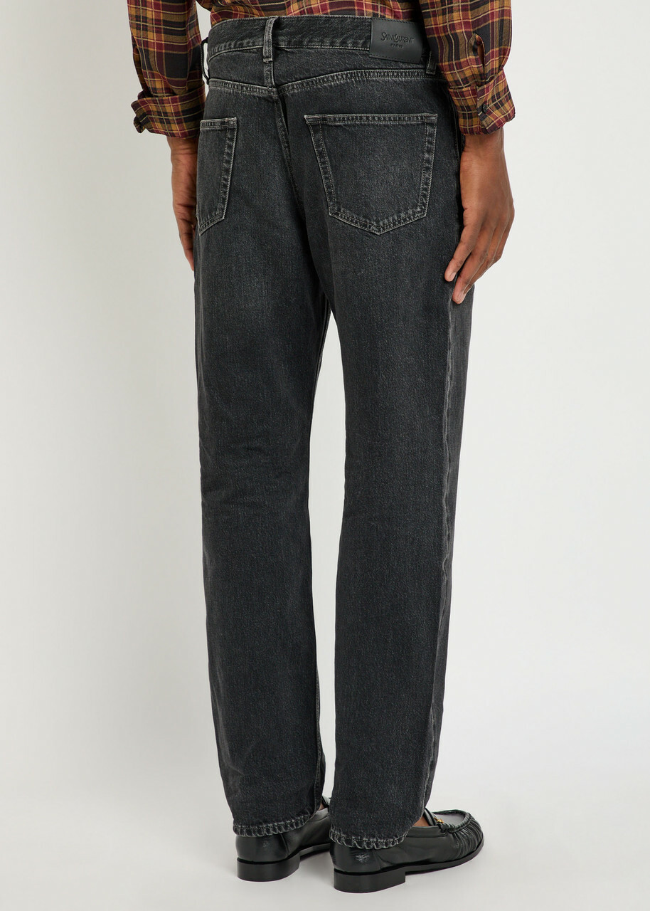 Saint Laurent Mick Straight-leg Jeans Black