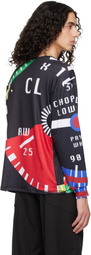 Chopova Lowena Black CL Speedometer Oversized Jersey T-shirt