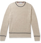 Brunello Cucinelli - Ribbed Linen and Cotton-Blend Sweater - Neutrals