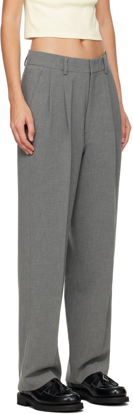 BAPE Gray Ape Head One Point Trousers