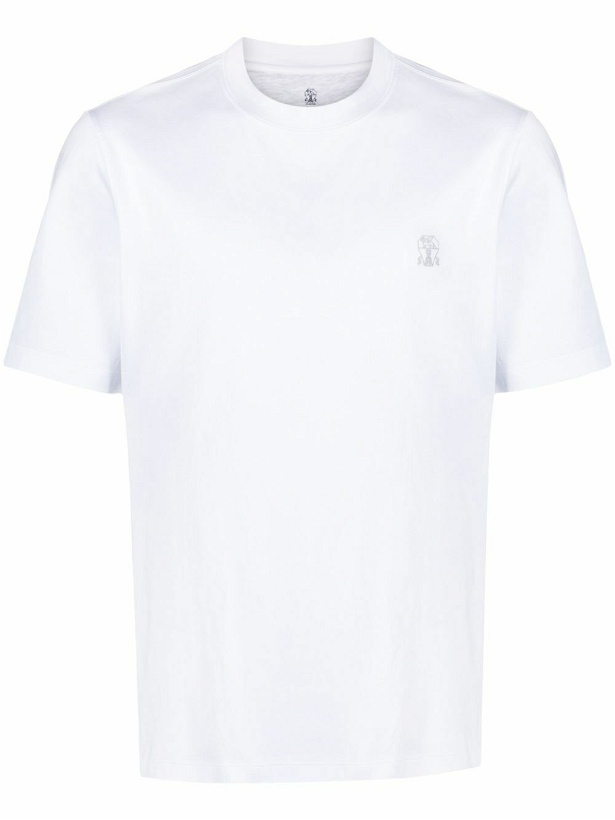 Photo: BRUNELLO CUCINELLI - Logo Cotton T-shirt