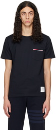 Thom Browne Navy Patch Pocket T-Shirt