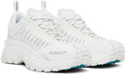 Moncler White Trailgrip Lite Sneakers