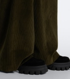 Bogner Sapporo shearling-trimmed suede ankle boots