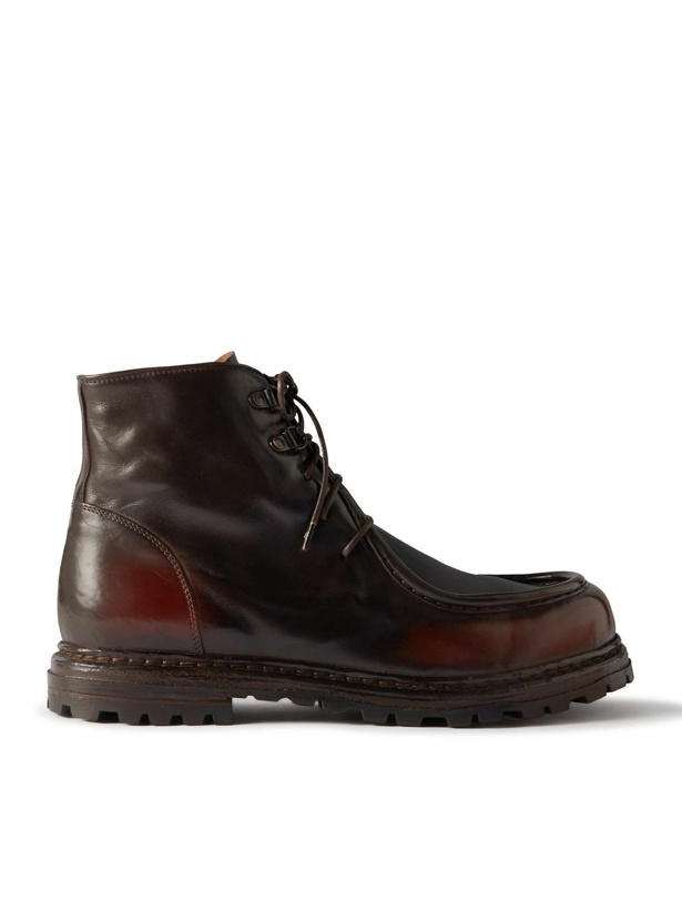 Photo: Officine Creative - Volcov 010 Leather Boots - Burgundy