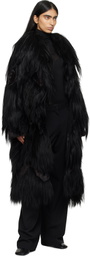 16Arlington Black Lorona Shearling Coat
