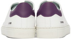 Axel Arigato White & Purple Clean 90 Triple Sneakers