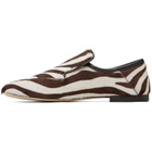 Wales Bonner White & Brown Dakar Loafers