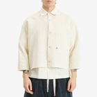 Merely Made Men's Cropped Overshirt in Ivory