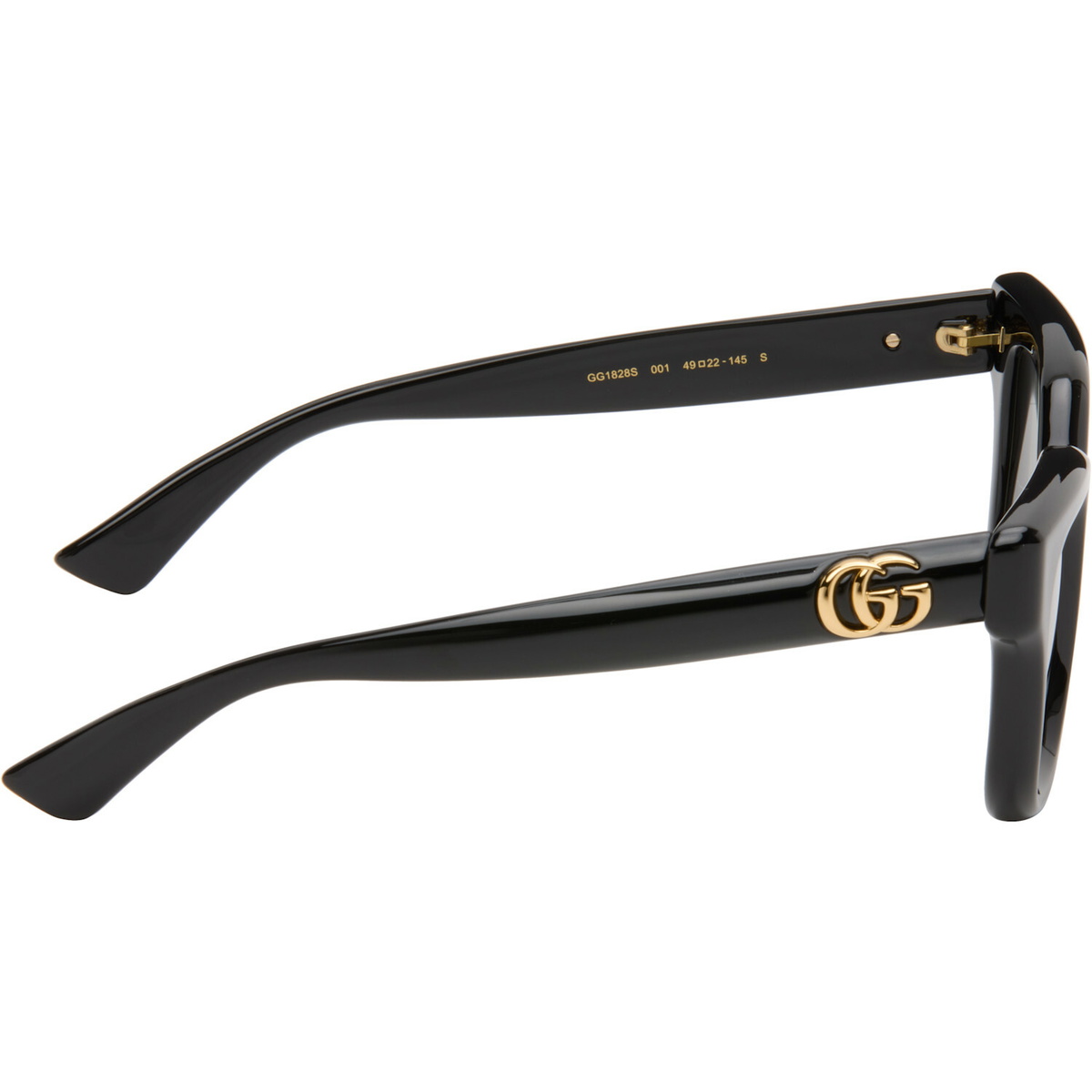 Gucci Black Round Frame Sunglasses