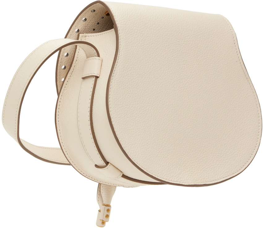 Chloé Off-White Small Marcie Saddle Bag