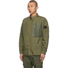 Stone Island Shadow Project Khaki Vented Overshirt