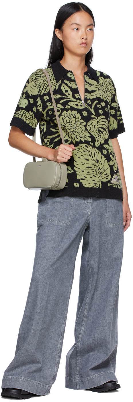 Jil Sander Green Small Tradition Bag Jil Sander