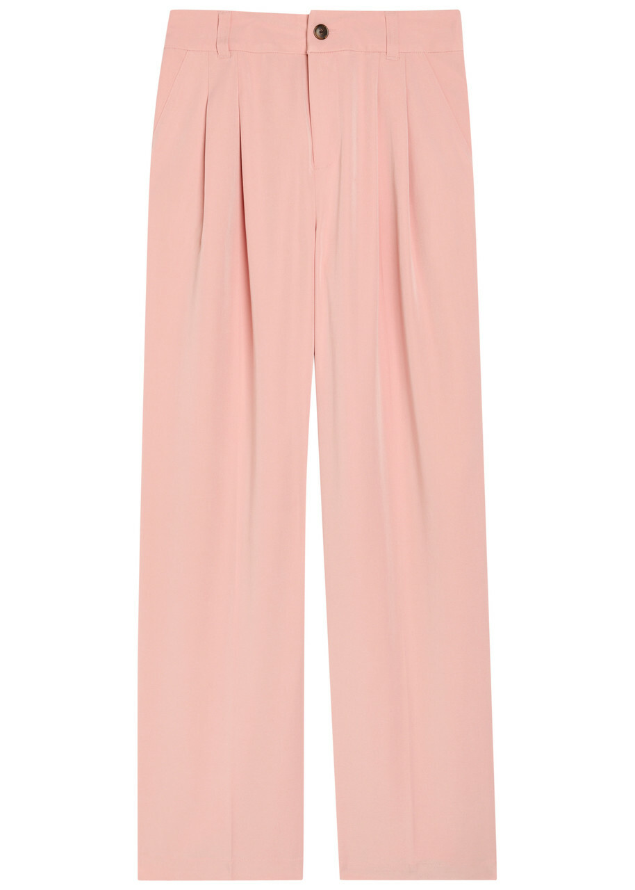 Varley Jayla 29.5 Wide-leg Stretch-woven Trousers Pink