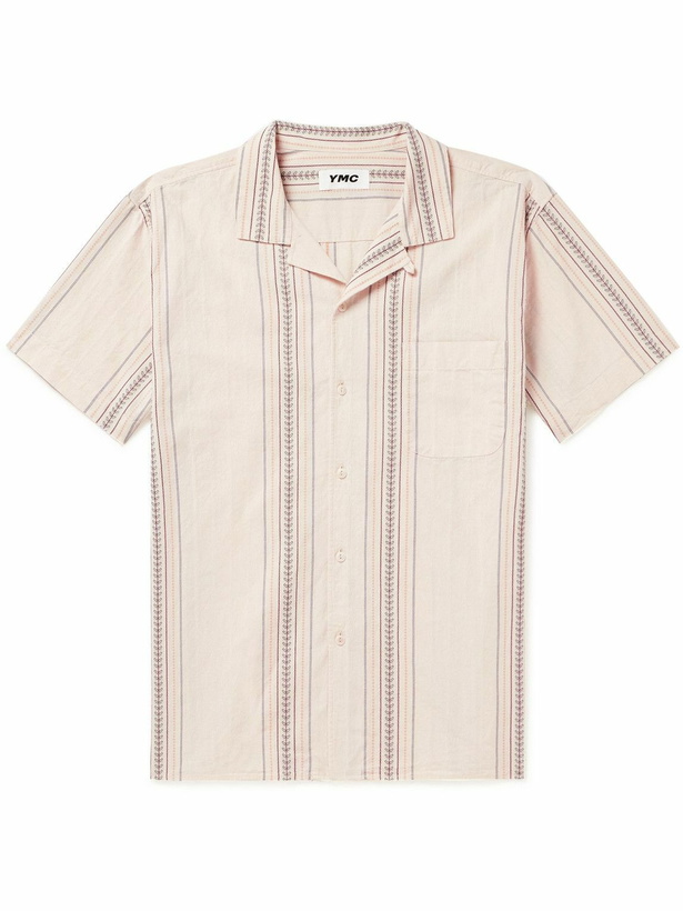 Photo: YMC - Malick Striped Cotton-Jacquard Shirt - White