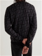 Fendi - Logo-Intarsia Wool Sweater - Black