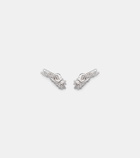 Yeprem Y-Not 18kt white gold clip-on earrings with diamonds