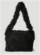 Shaggy Crossbody Bag in Black