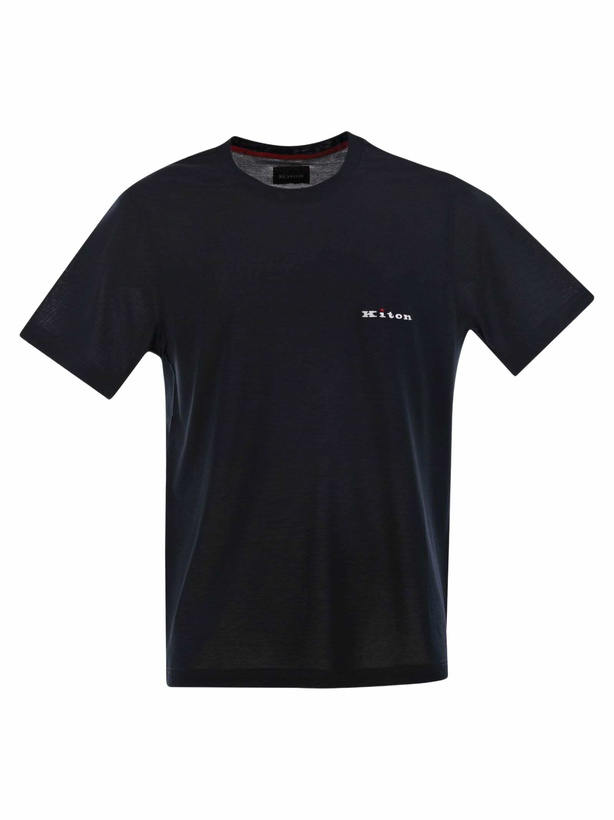 Photo: Kiton Cotton T-shirt With Logo